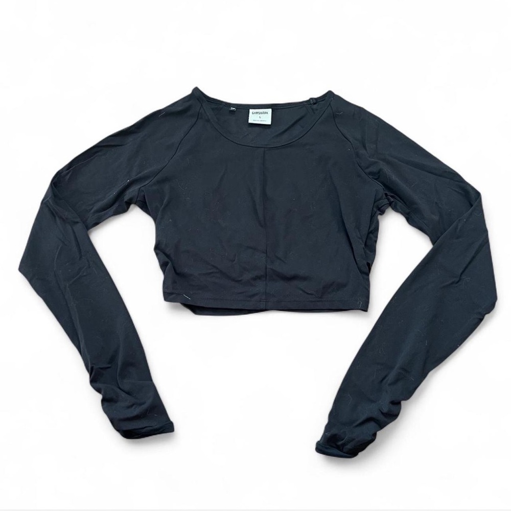 Gymshark Black Long Sleeve Crop Top